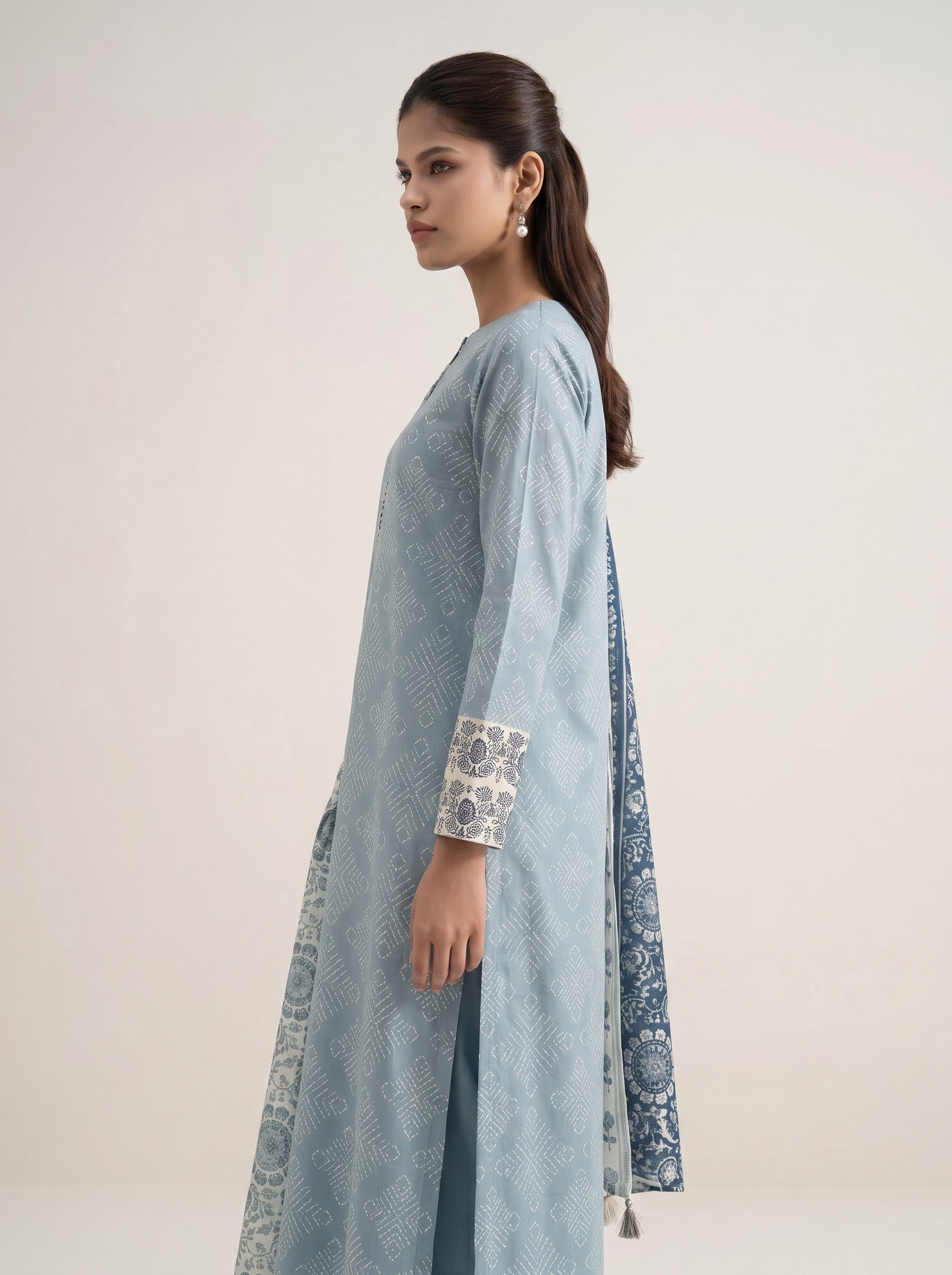 3 Piece - Printed Lawn Suit