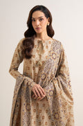 Sapphire 3PC Printed Karandi Suit