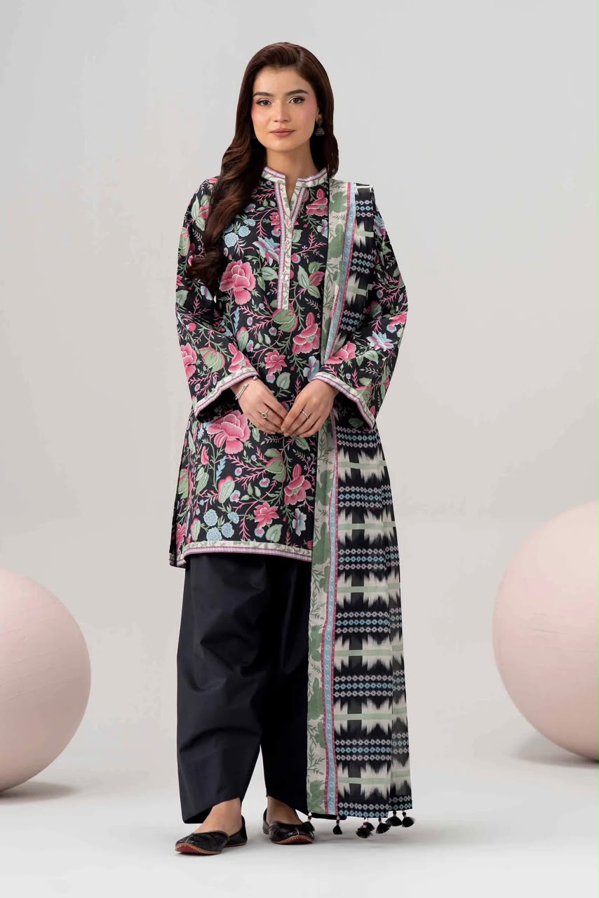 Nishat Digital Printed Linen 3-Piece Suit