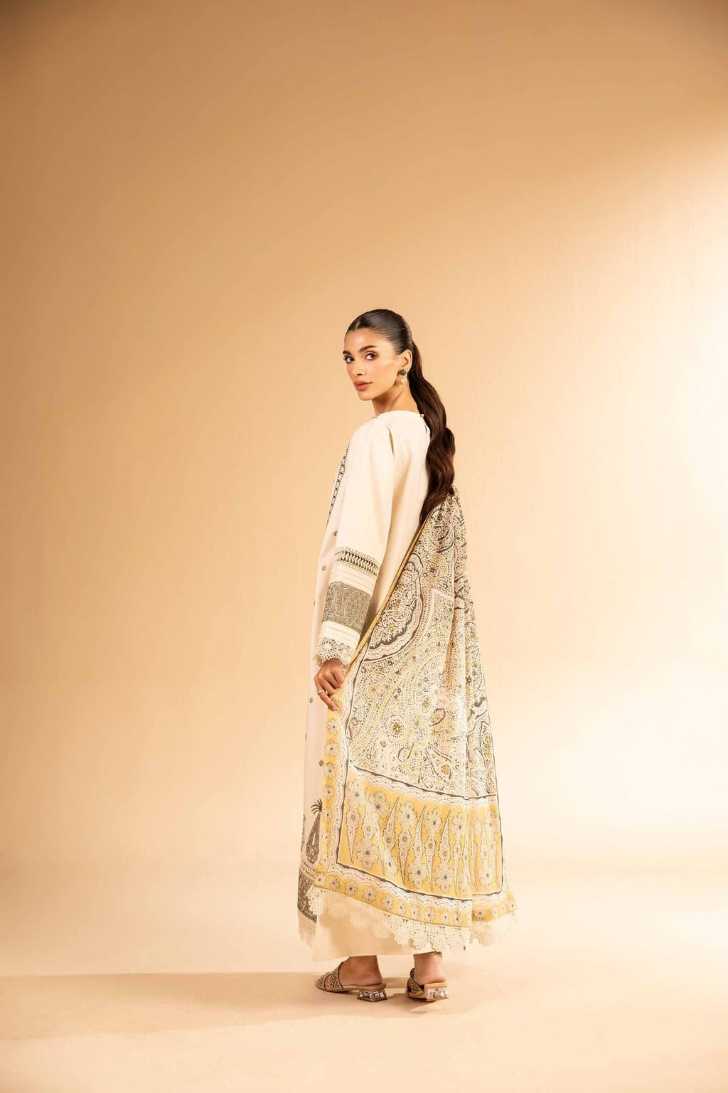 Nishat Digital Printed Linen 3-Piece Suit