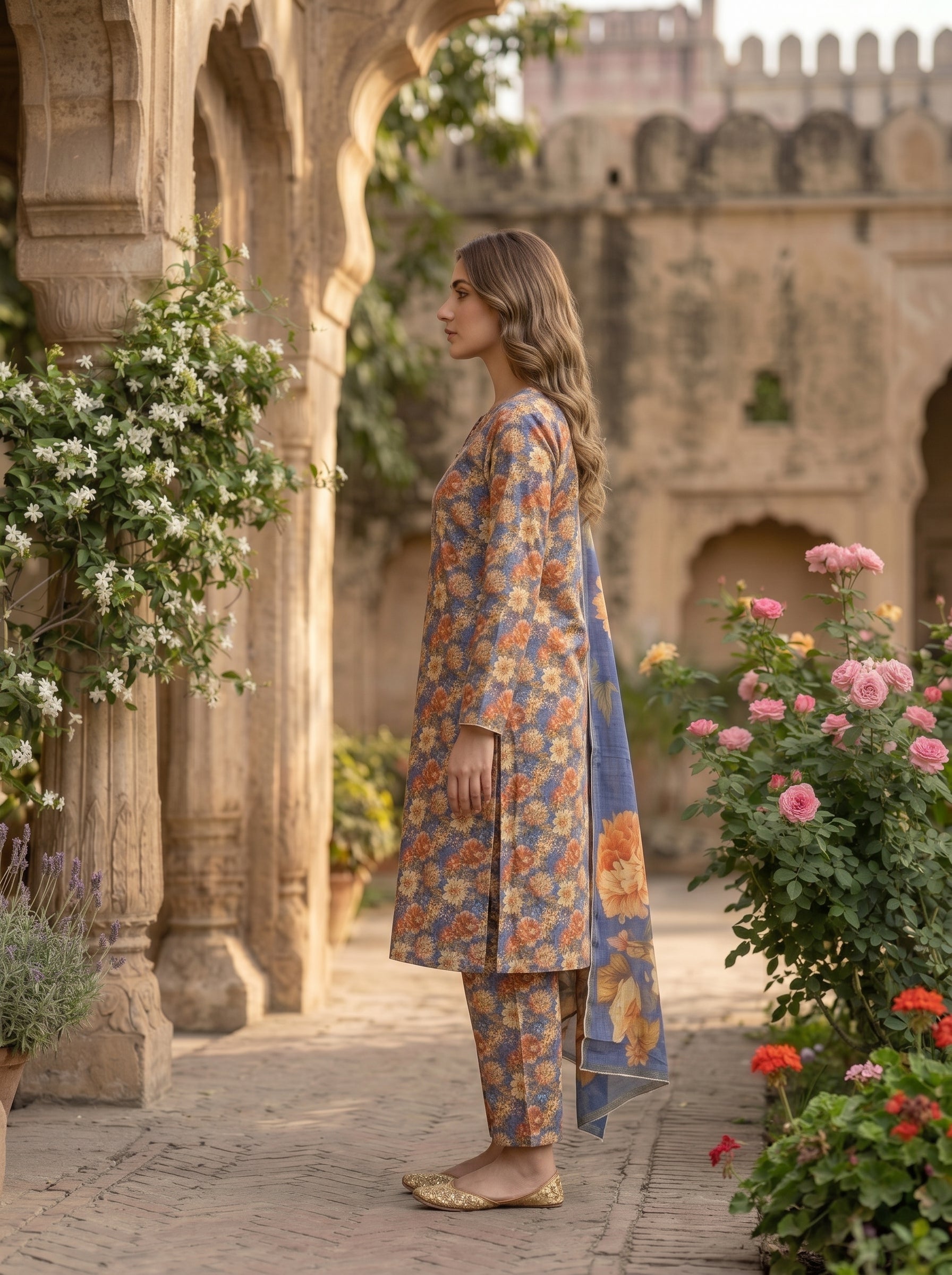 3 Piece Printed Lawn Suit