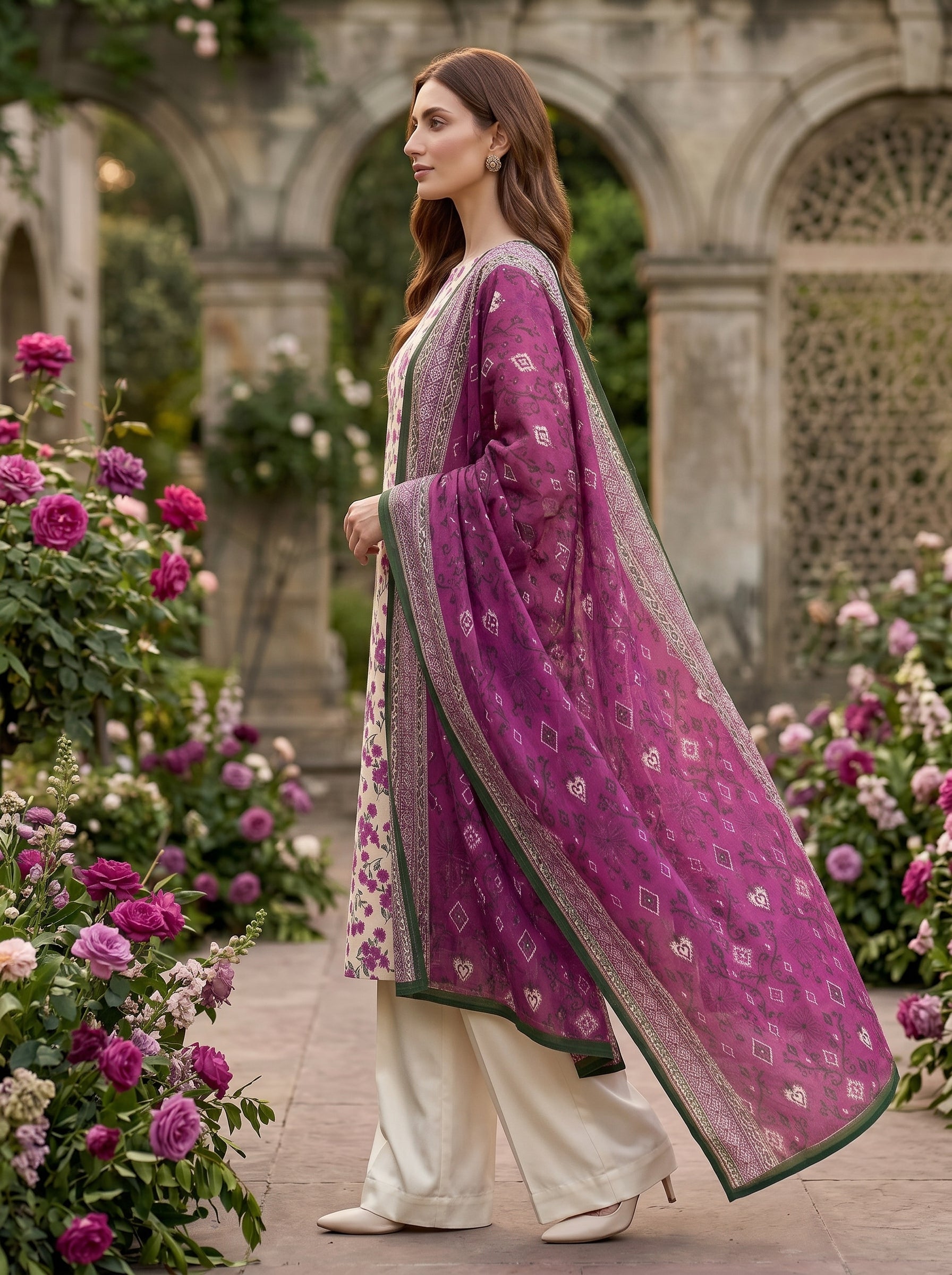 Zesh Printed Lawn 3 Piece Suit