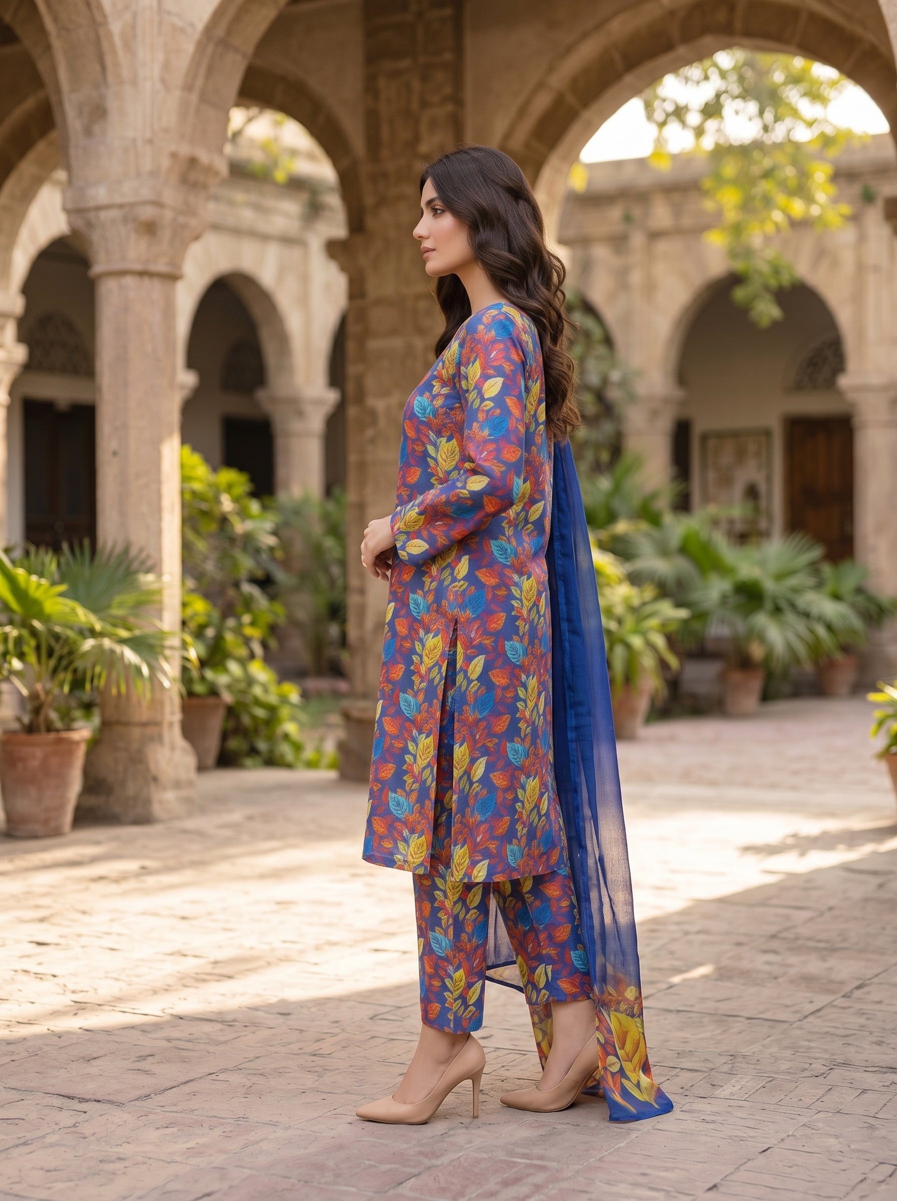 3 Piece Printed Lawn Suit