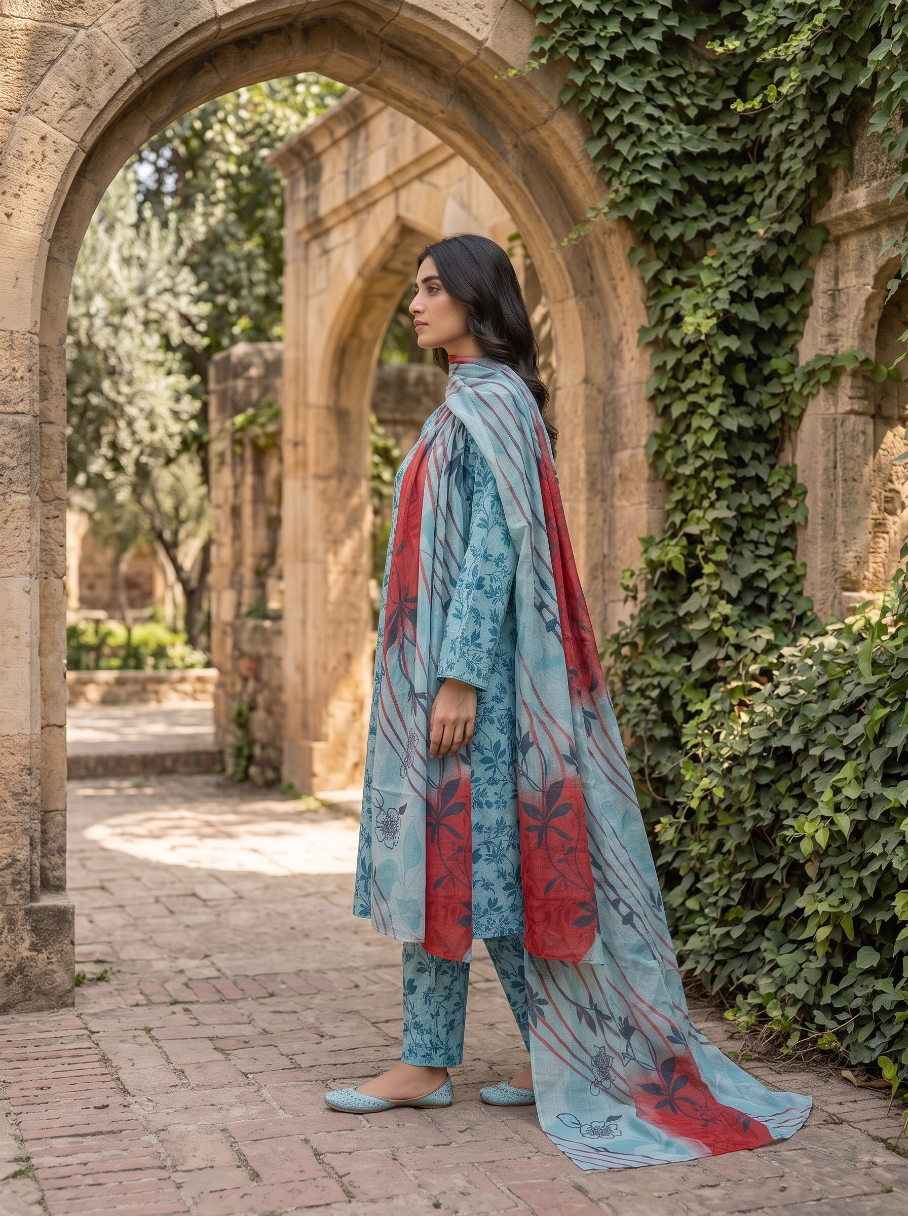 3 Piece Printed Lawn Suit