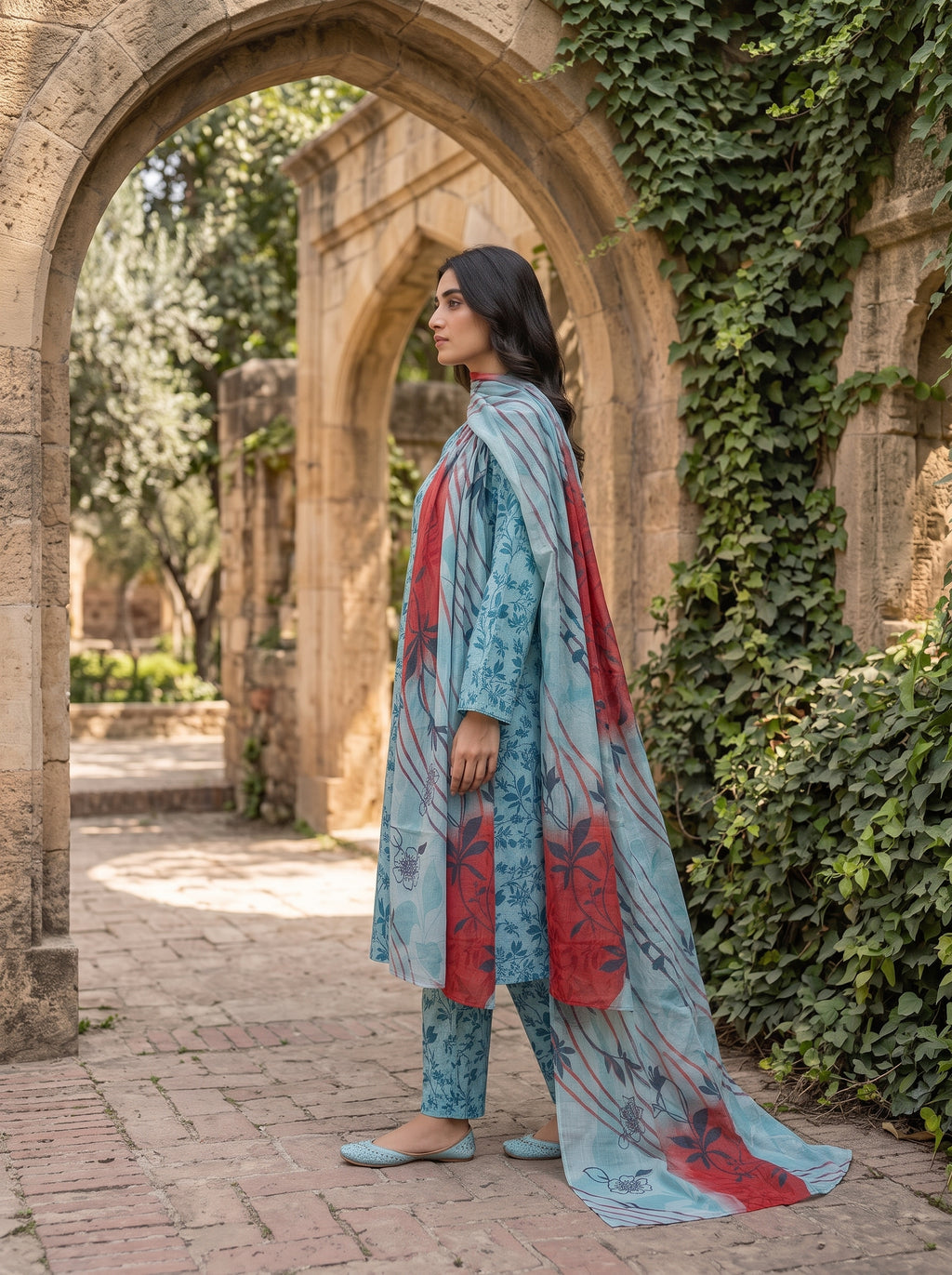 3 Piece Printed Lawn Suit