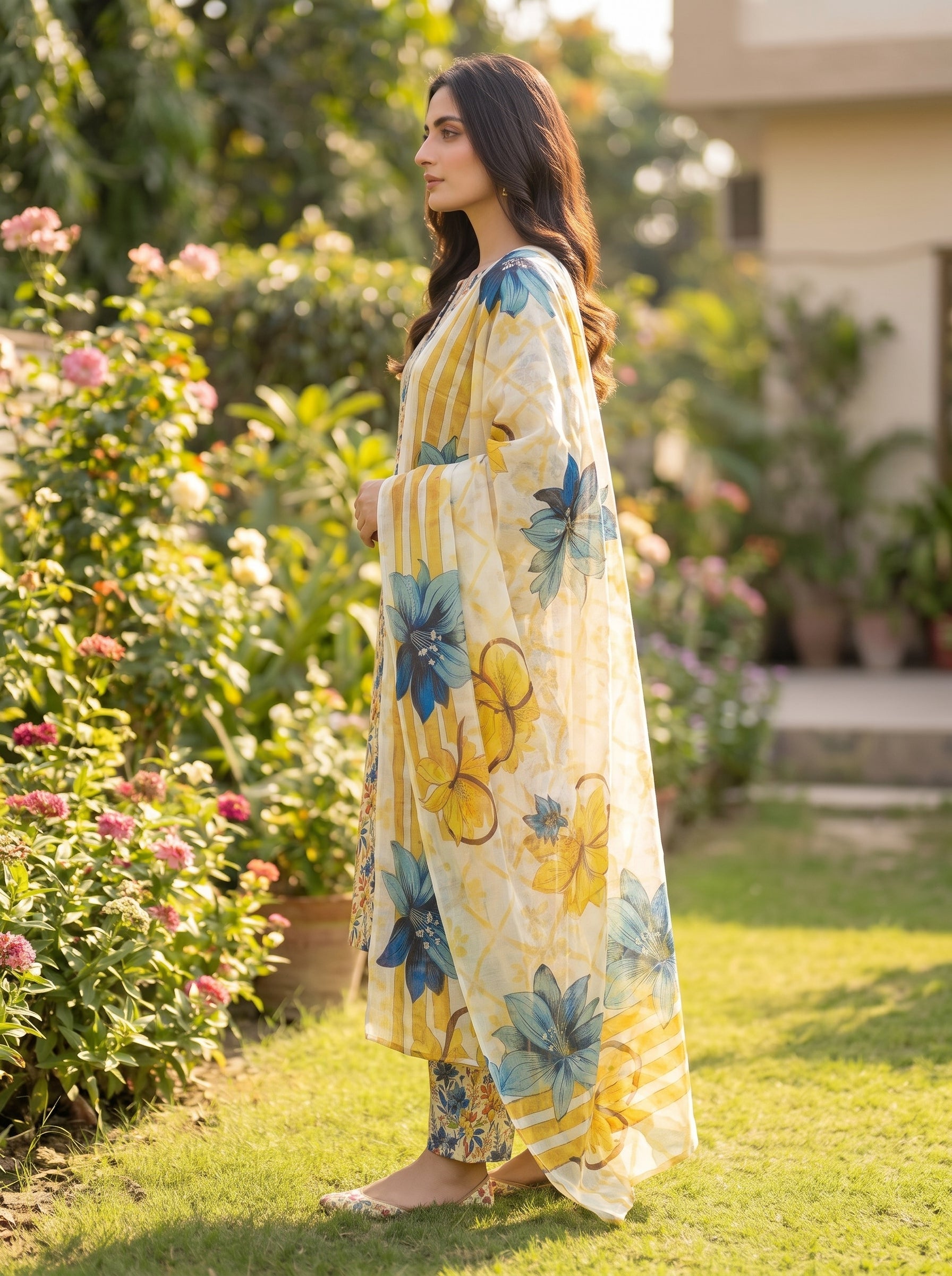 3 Piece Printed Lawn Suit