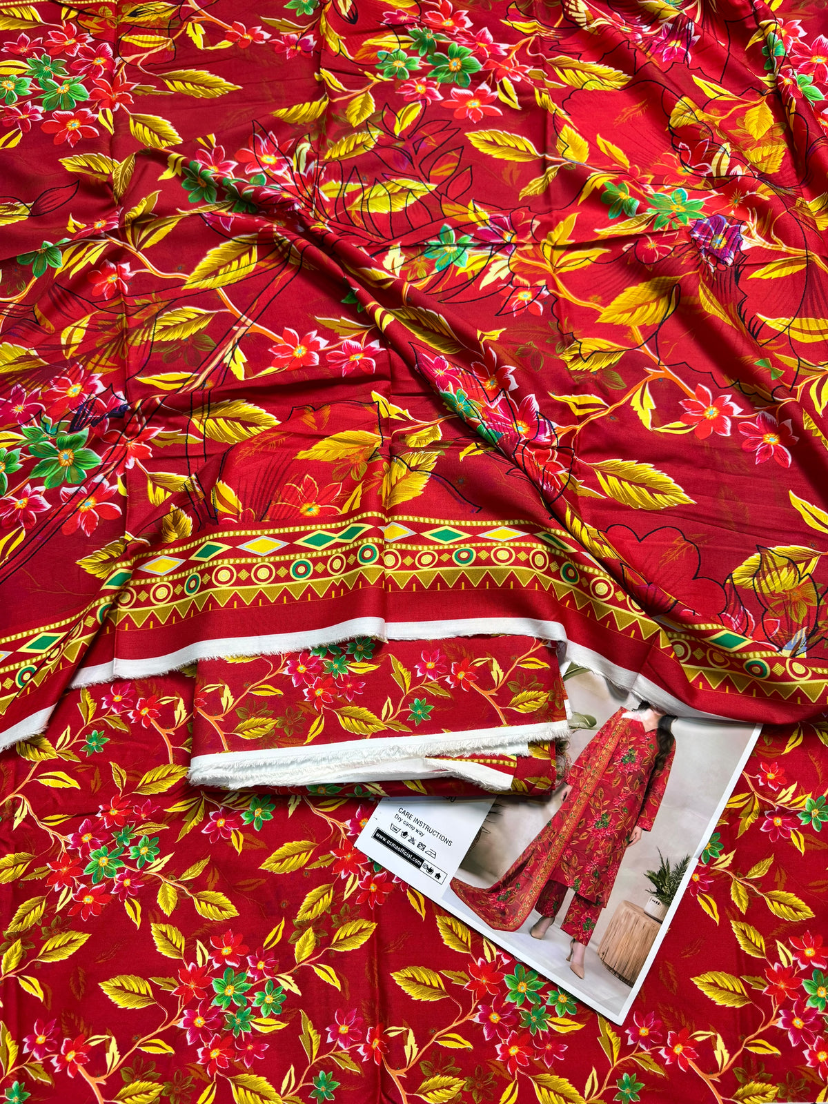 BAREEZE Premium Printed Linen 3-Piece Suit