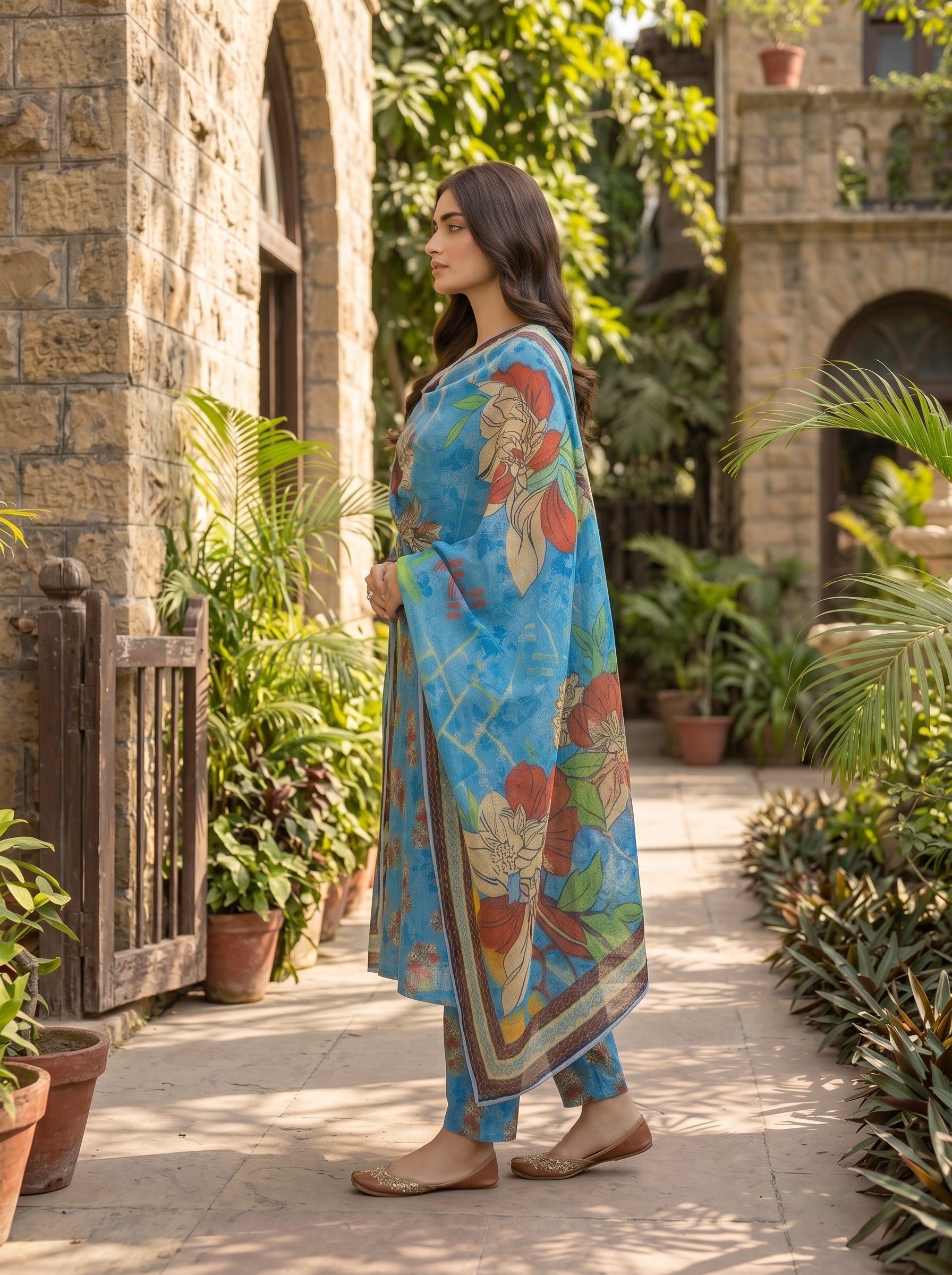 3 Piece Printed Lawn Suit