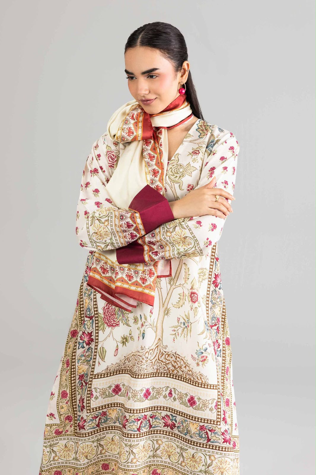 Nishat Digital Printed Linen 3-Piece Suit