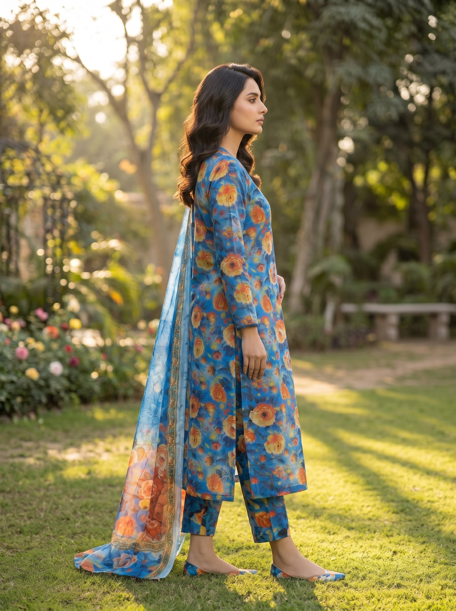 3 Piece Printed Lawn Suit