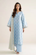Sapphire 3PC Printed Karandi Suit