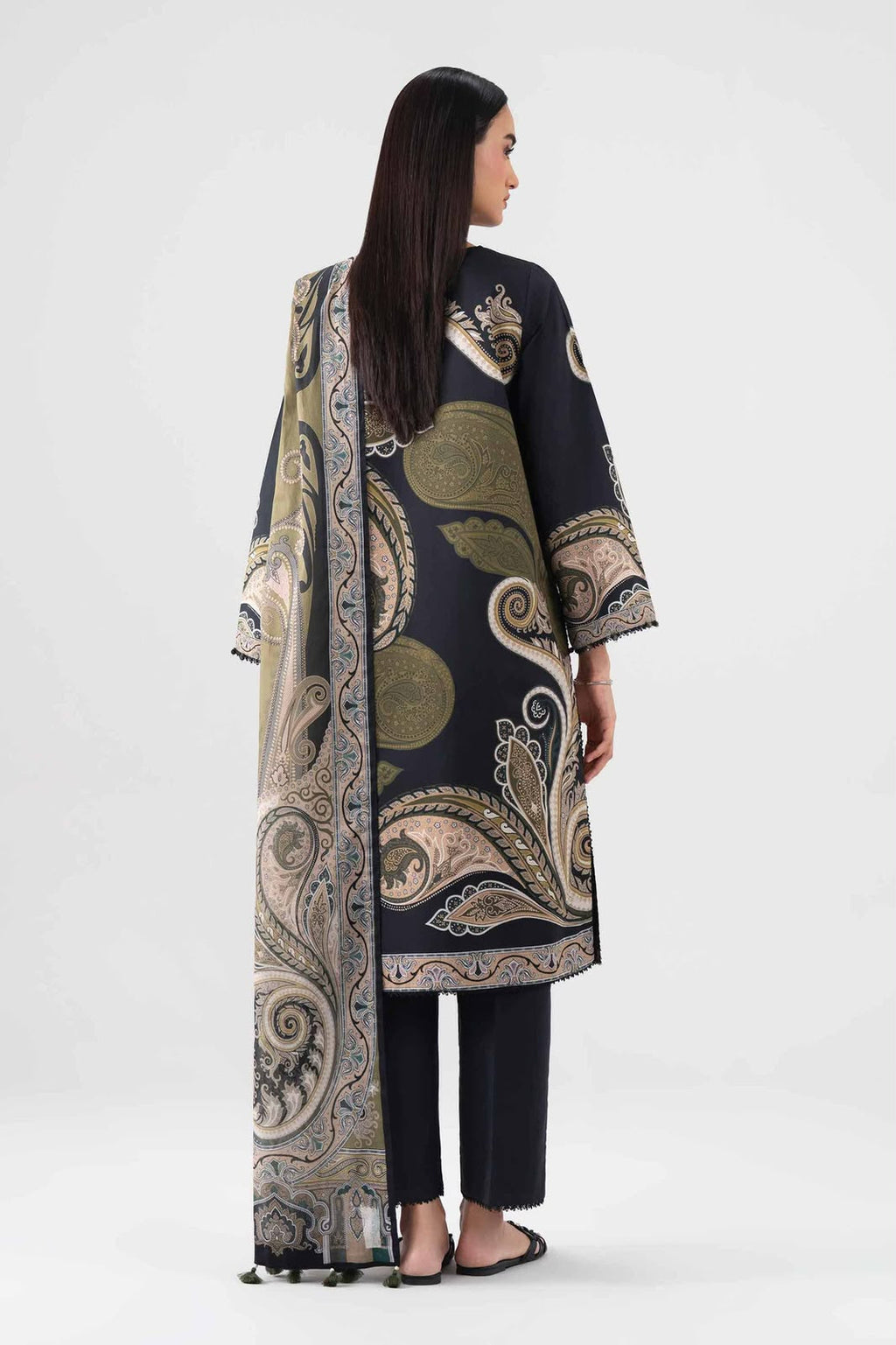 Nishat Digital Printed Linen 3-Piece Suit