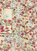Sapphire Embroidered Printed Linen 3-Piece Suit
