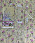 Bonanza Satrangi Embroidered Printed Linen 3-Piece Suit