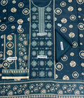 Khaadi Embroidered Printed Linen 3-Piece Suit