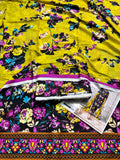 BAREEZE Premium Printed Linen 3-Piece Suit