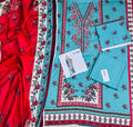 Ethnic Inspired | 3-Piece Printed & Embroidered Unstitched Suit