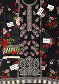 Sapphire Embroidered Printed Linen 3-Piece Suit