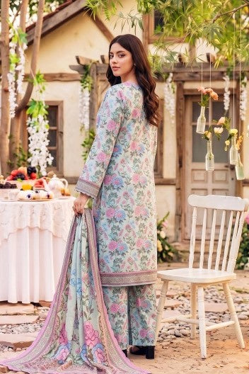 Safina Premium Printed Viscose 3-Piece Unstitched Suit