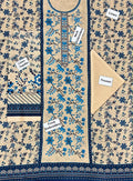 Khaadi Embroidered Printed Linen 3-Piece Suit