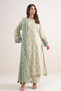 Sapphire 3PC Printed Karandi Suit