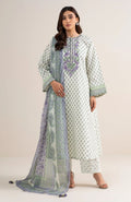 Sapphire 3PC Printed Karandi Suit