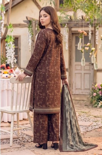 Safina Premium Printed Viscose 3-Piece Unstitched Suit