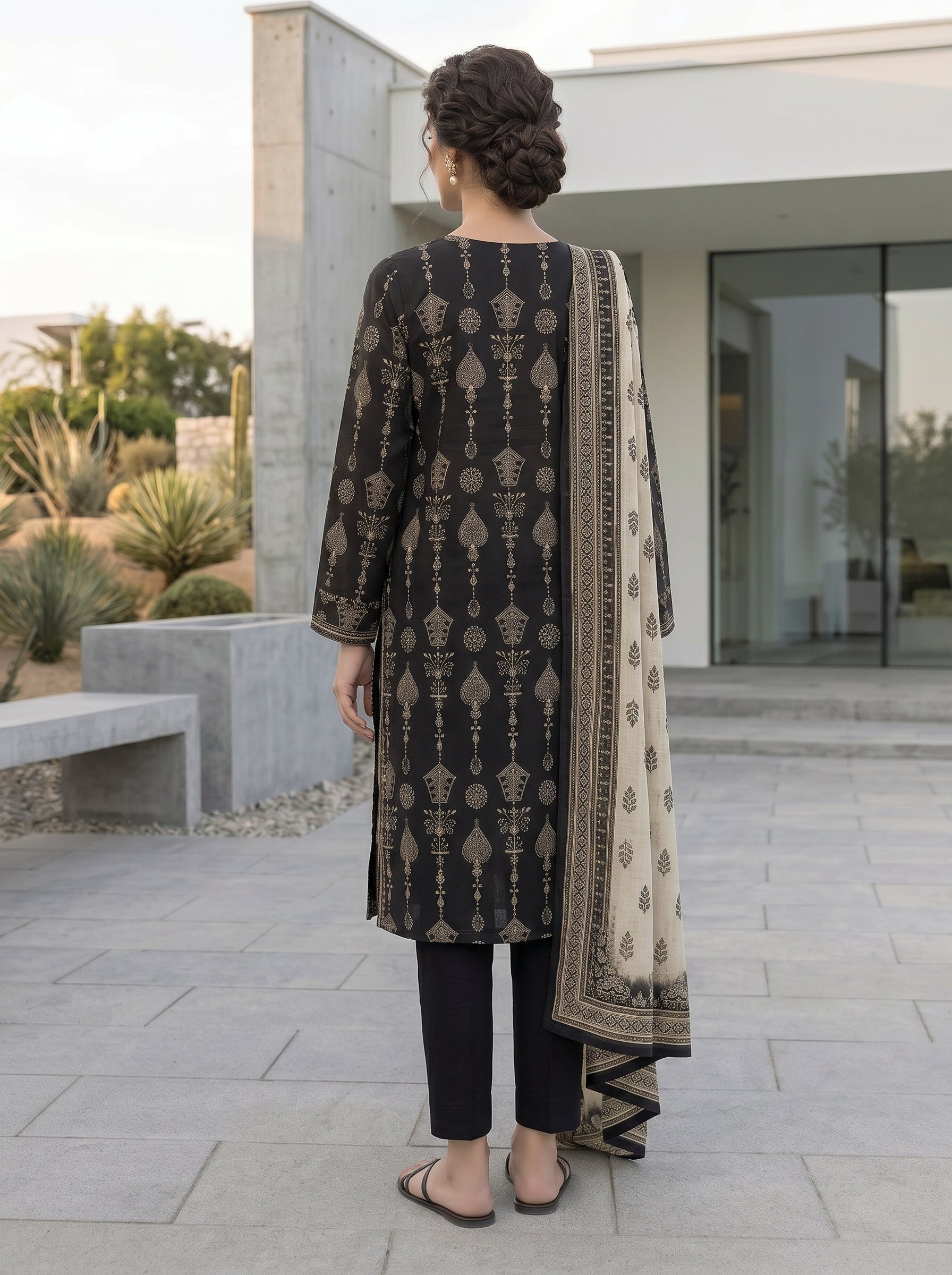 Zesh Printed Lawn 3 Piece Suit
