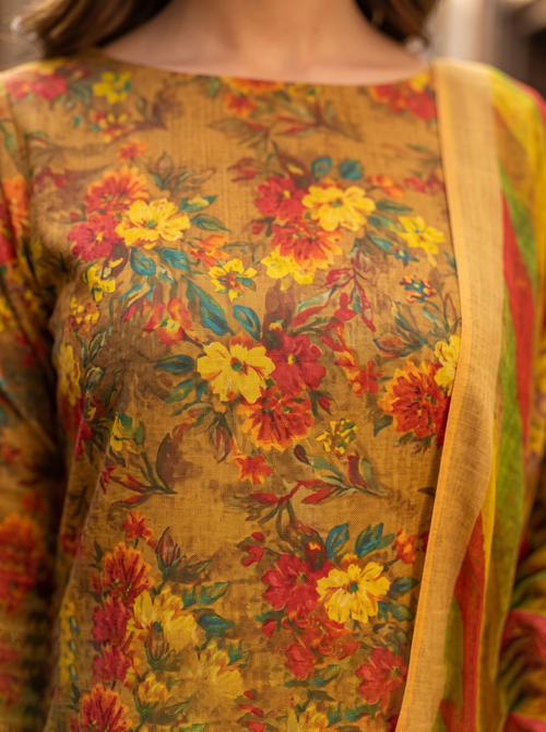 3 Piece Printed Lawn Suit