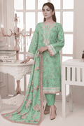 Mashaim Printed Khaddar 3 Piece Unstitched Suit