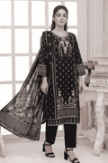 Mashaim Printed Khaddar 3 Piece Unstitched Suit