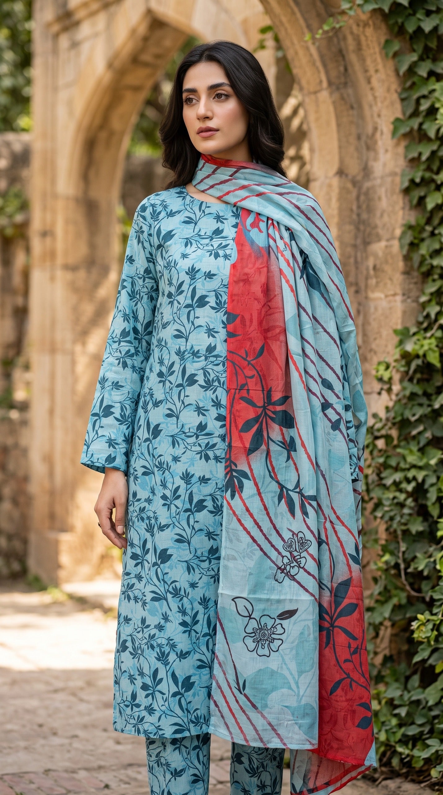 3 Piece Printed Lawn Suit