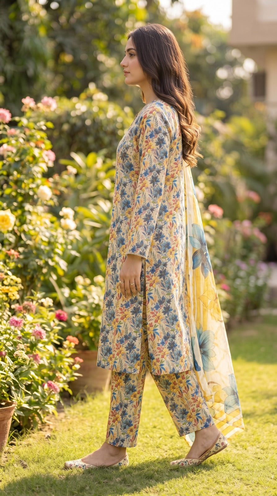3 Piece Printed Lawn Suit