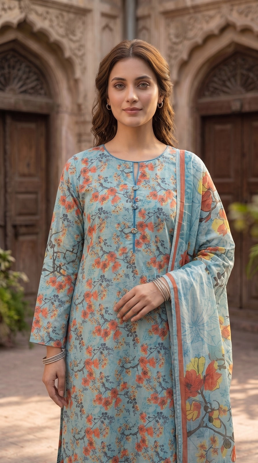 3 Piece Printed Lawn Suit