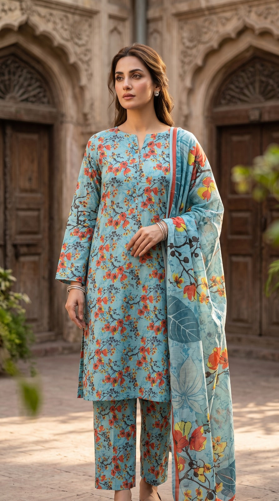 3 Piece Printed Lawn Suit
