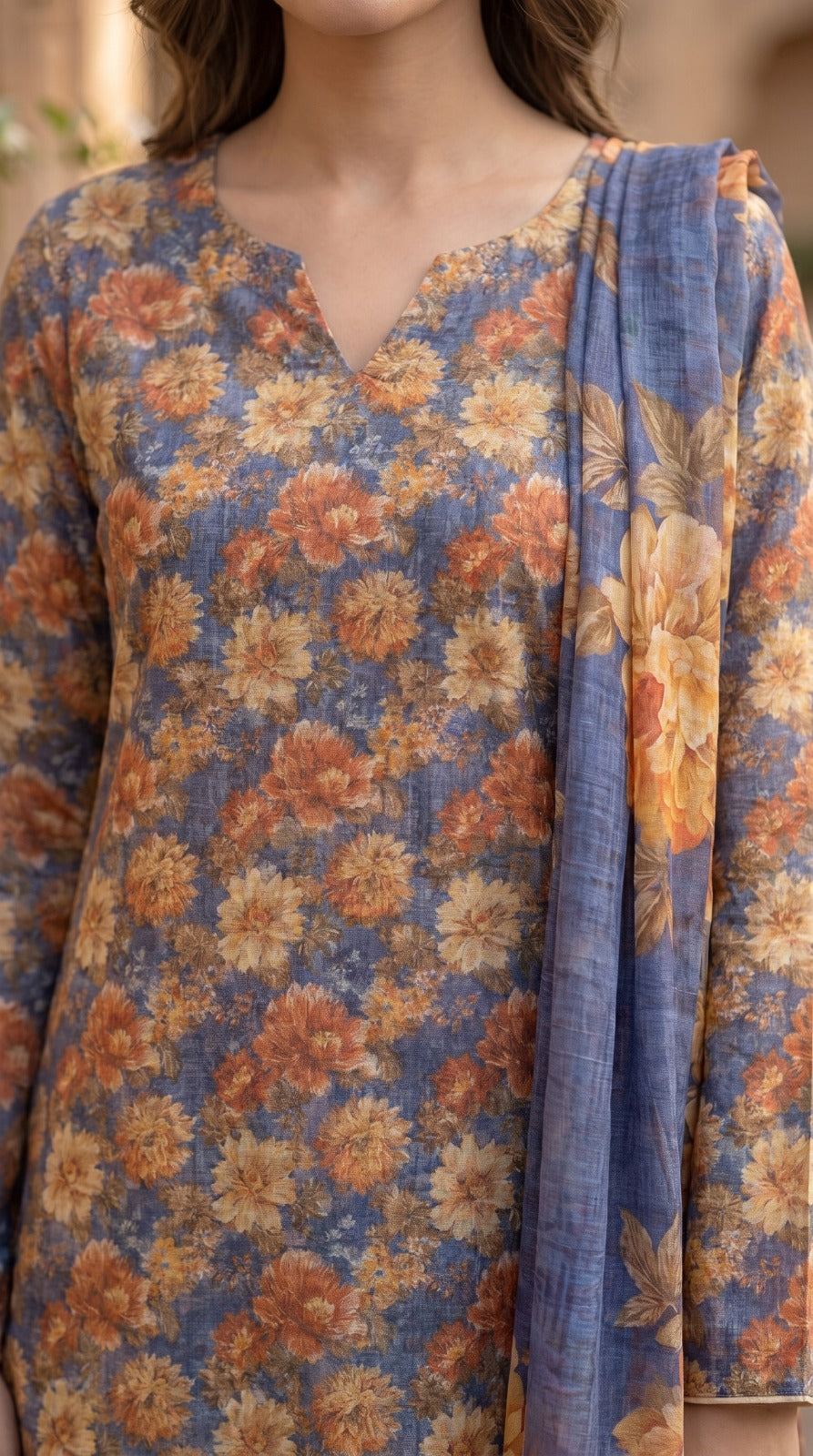 3 Piece Printed Lawn Suit