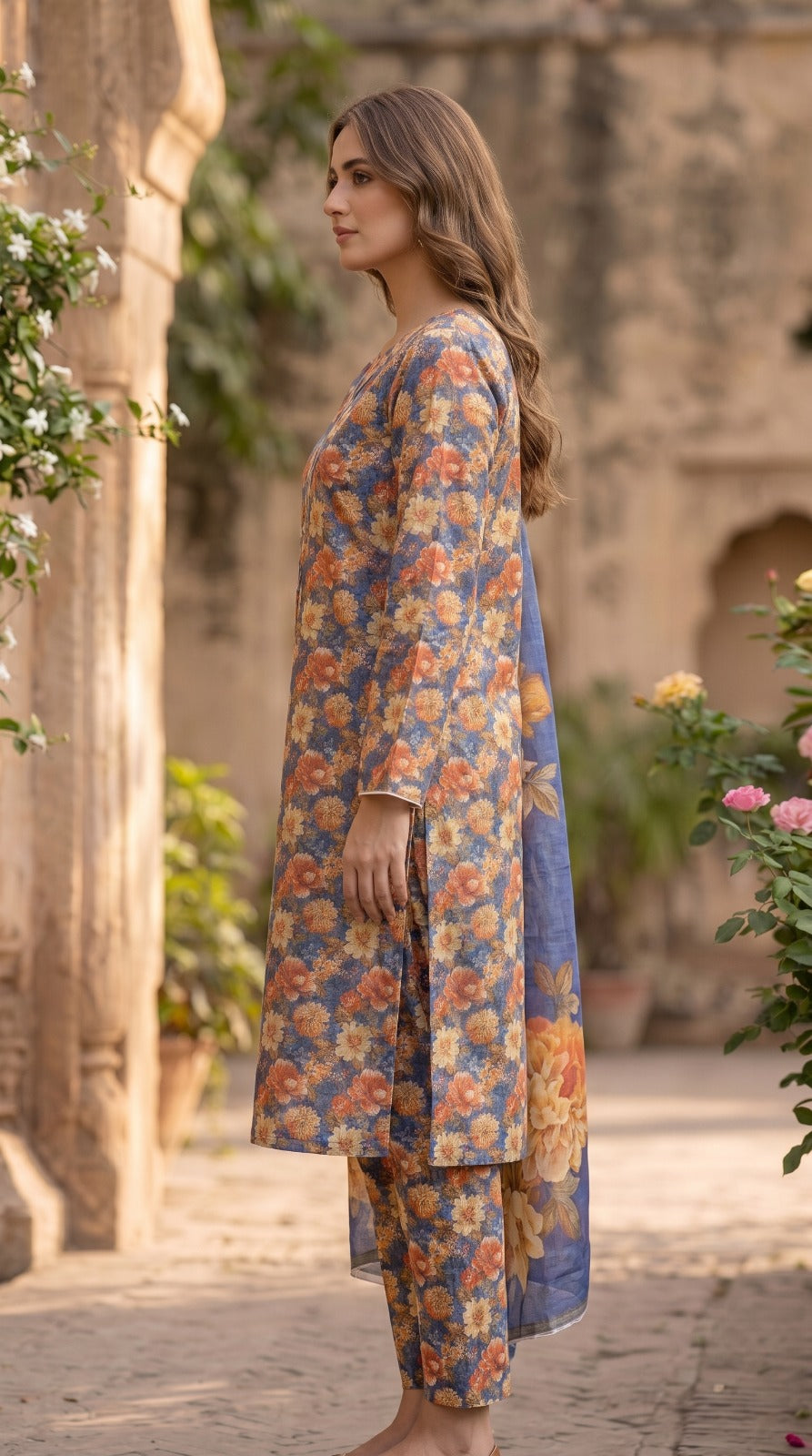 3 Piece Printed Lawn Suit