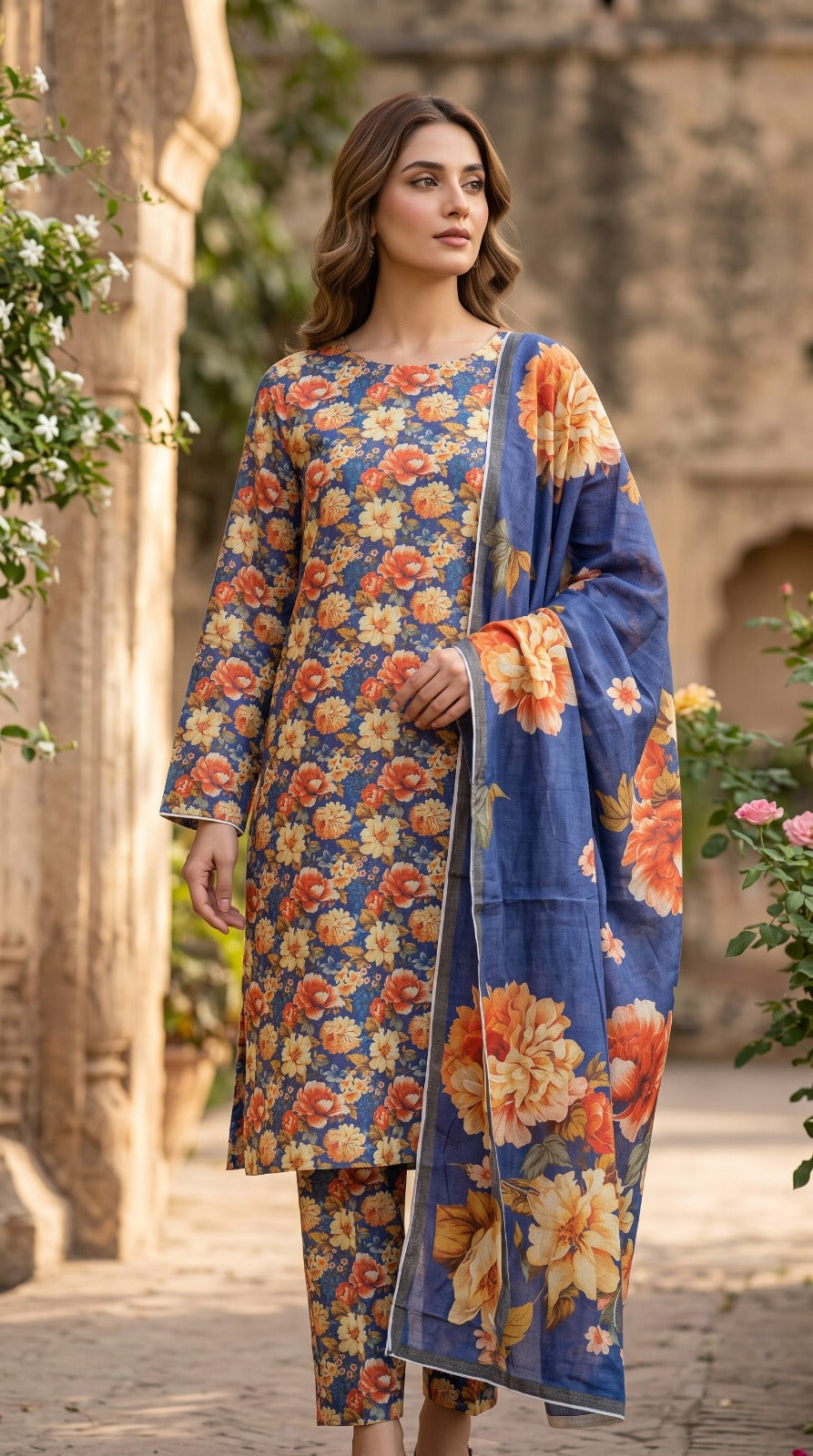 3 Piece Printed Lawn Suit