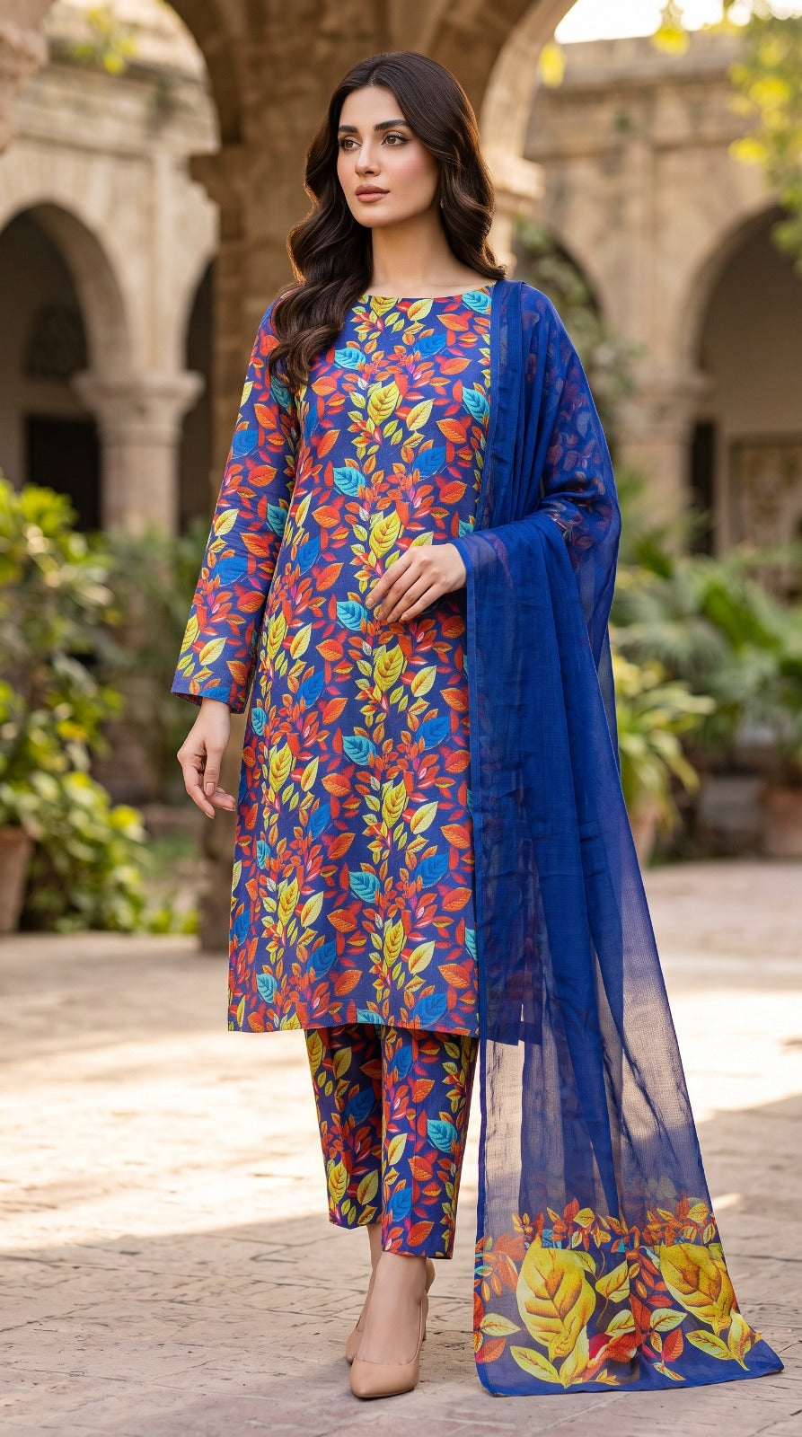 3 Piece Printed Lawn Suit