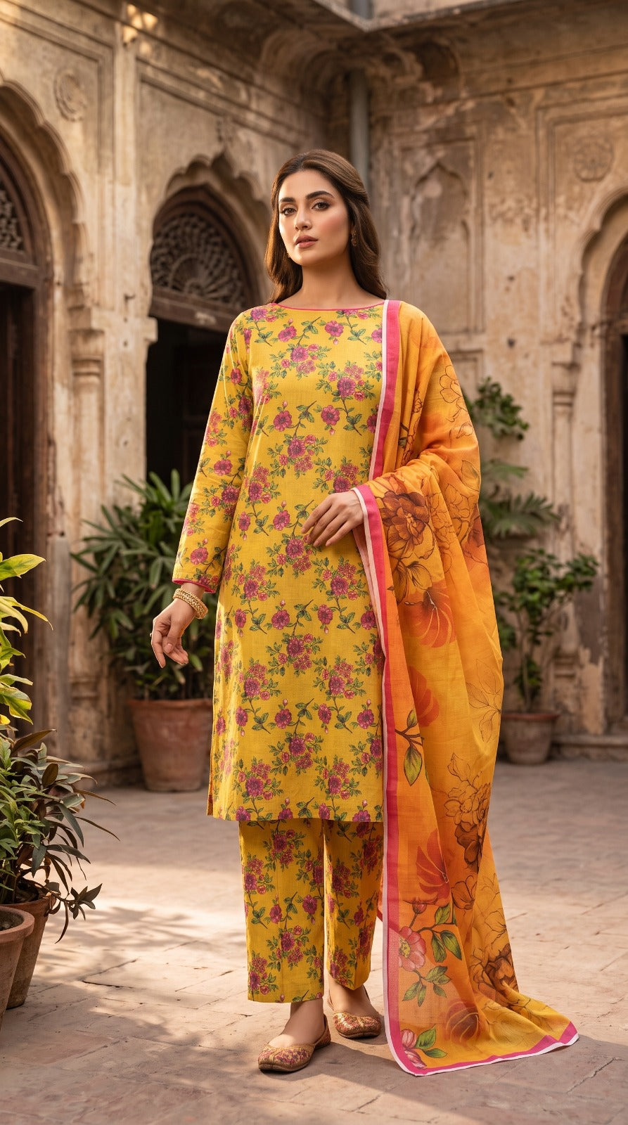 3 Piece Printed Lawn Suit