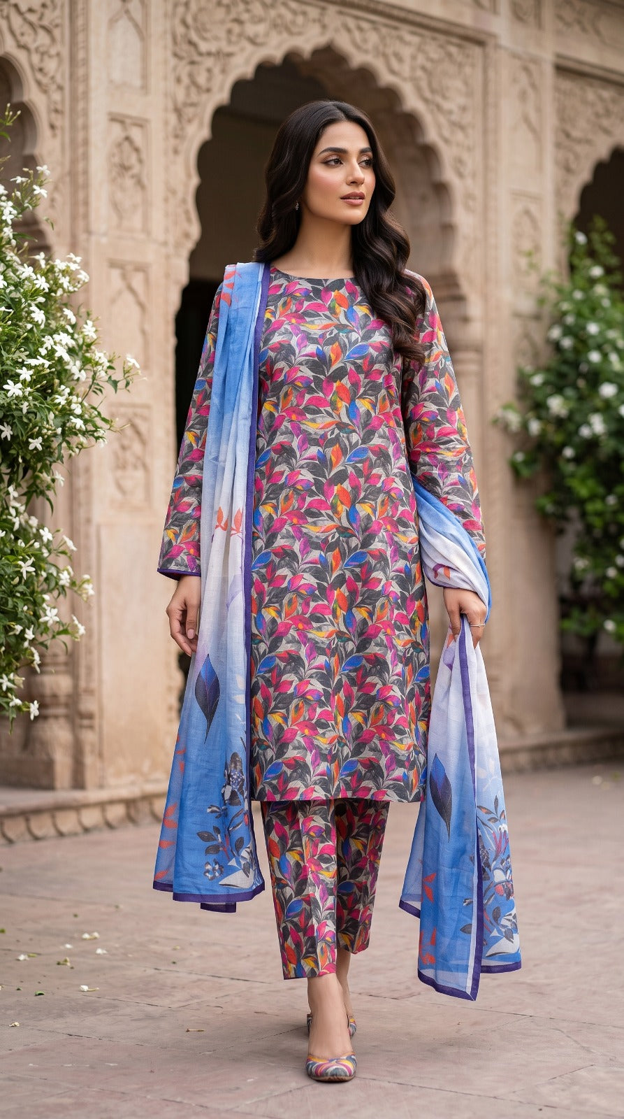 3 Piece Printed Lawn Suit