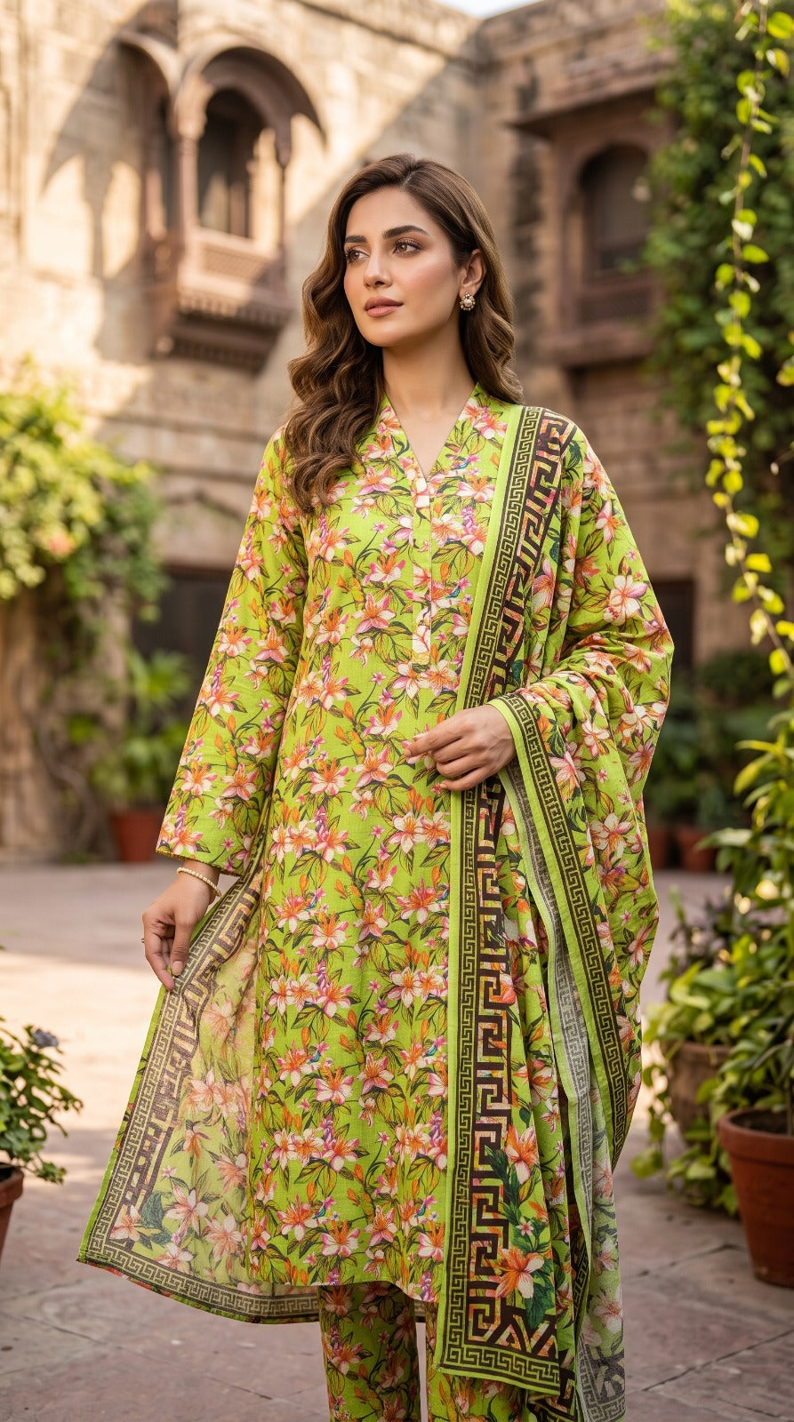 3 Piece Printed Lawn Suit