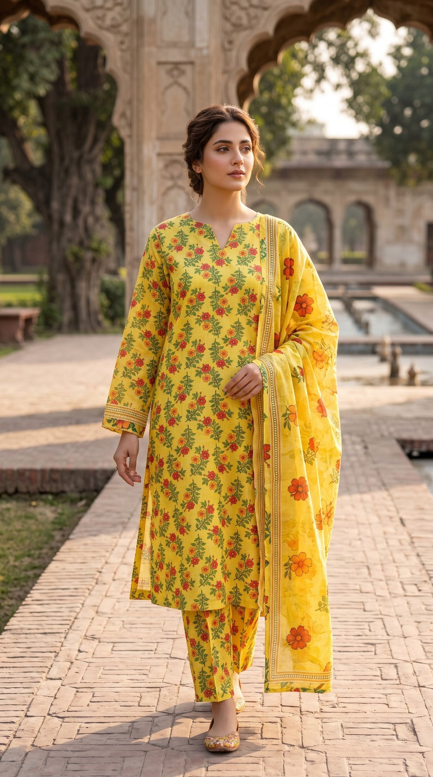 3 Piece Printed Lawn Suit