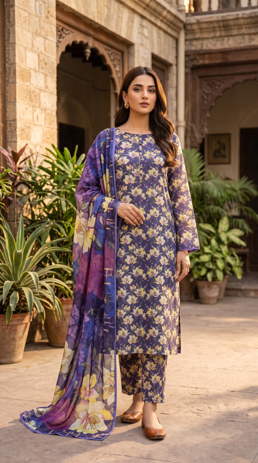 3 Piece Printed Lawn Suit