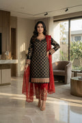 Morning Show Style 3 Piece Embroidered Suit