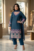 Morning Show Style 3 Piece Embroidered Suit