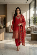 Morning Show Style 3 Piece Embroidered Suit